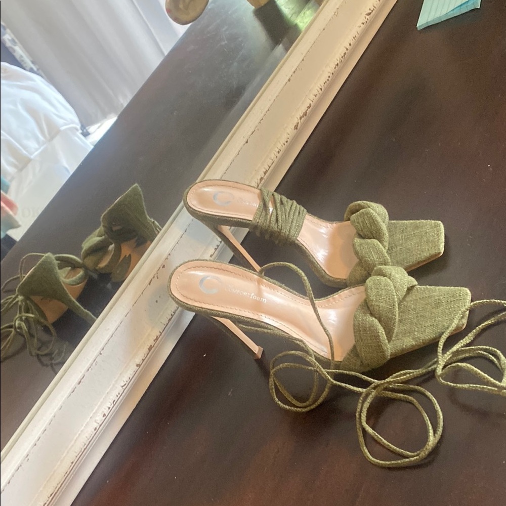 Comfortview Green Heels Stylish Comfort - Picture 3 of 11